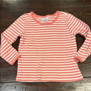 Hanna Andersson Pink and White Striped Kids Shirt
